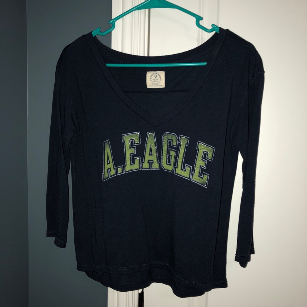 3 quarter sleeve crop top